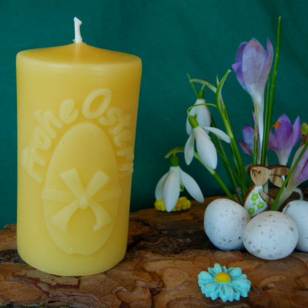 LEUCHTWERK "frohe Ostern" 100 % Bienenwachs