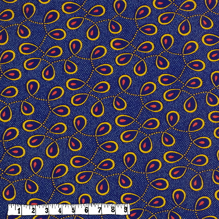 Bio Rapskissen - Shweshwe blau, Kringel