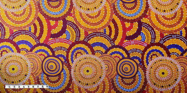 Bio Rapskissen - Aborigines Women's Body Dreaming mustard