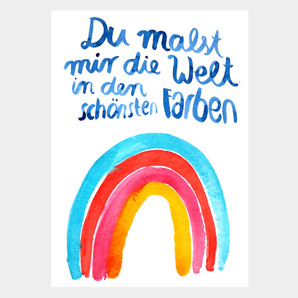 Postkarte "Regenbogen"