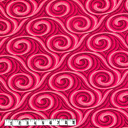 Bio Rapskissen - Shweshwe pinke Spiralen